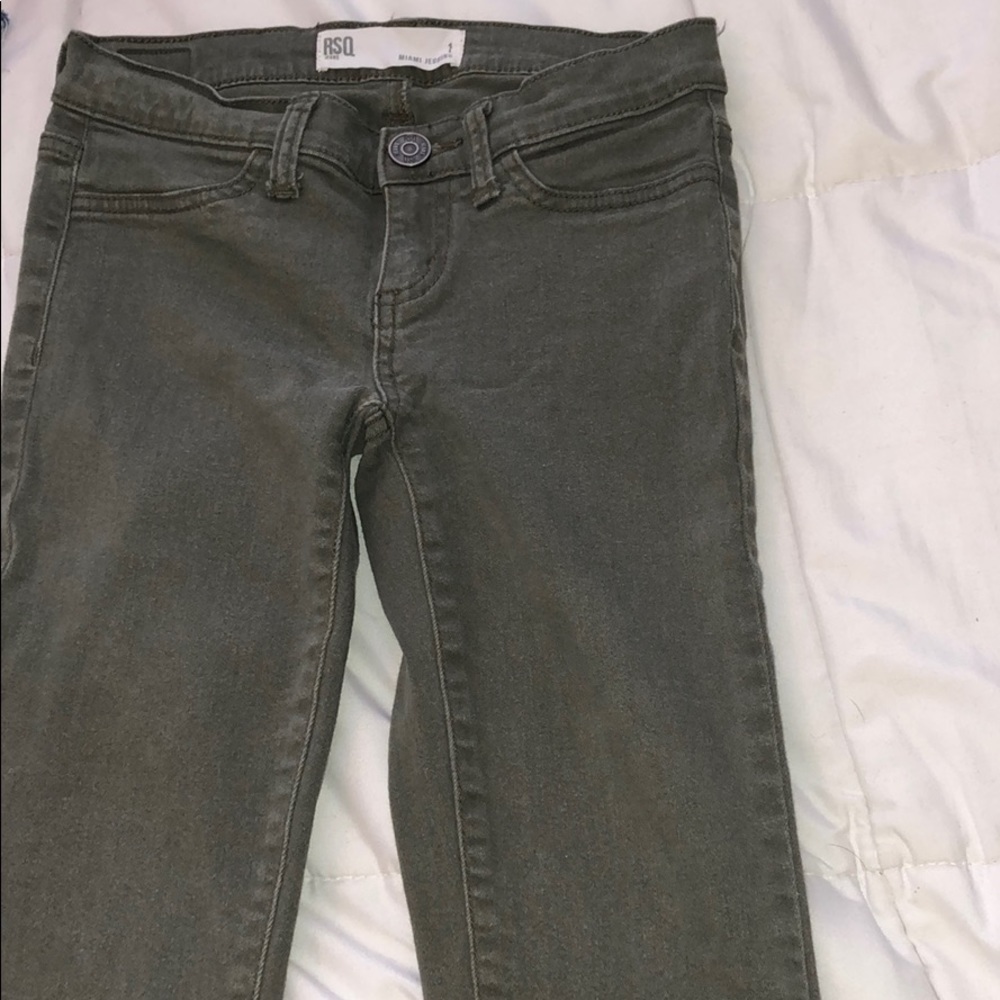 green skinny jeans hollister